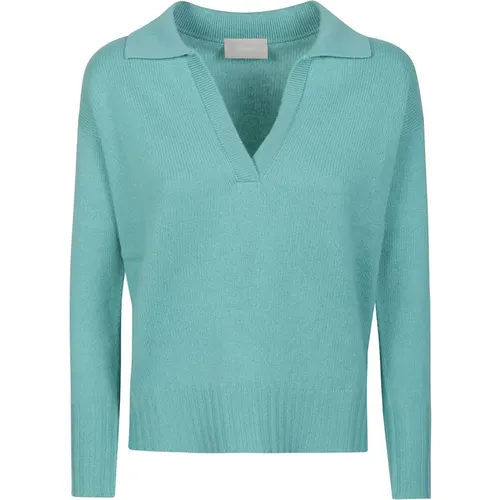 Stylischer Polo Neck Sweater , Damen, Größe: M - Drumohr - Modalova