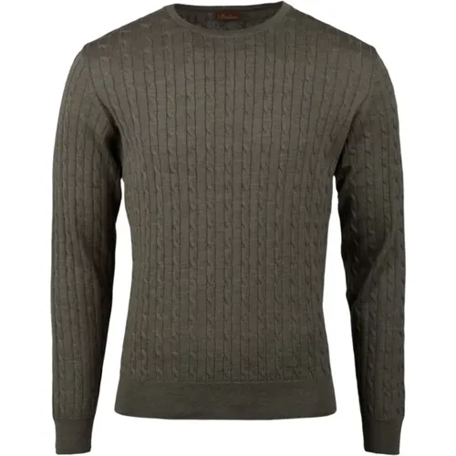 Cable Knit Wool Sweater , male, Sizes: XL, 2XL, L - Stenströms - Modalova