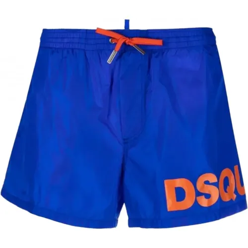 Trendy and Orange Swim Shorts , male, Sizes: S, L - Dsquared2 - Modalova