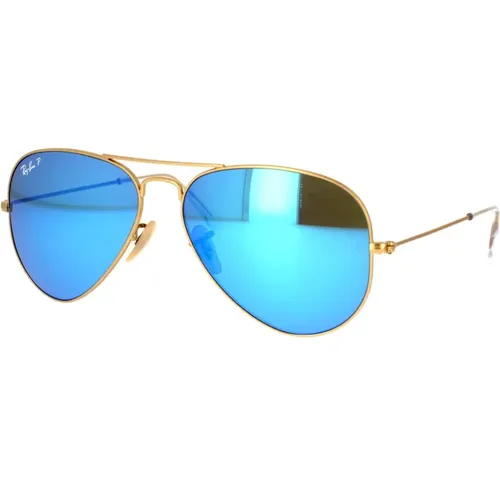 Ikonoische Aviator Large Metal Polarisierte Sonnenbrille - Ray-Ban - Modalova