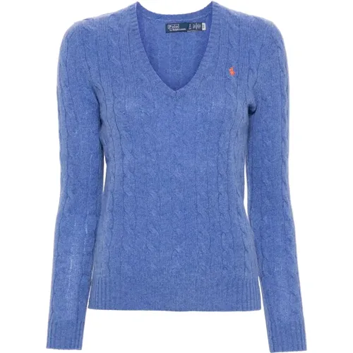 Blauer Heather Kimberly Pullover Pullover , Damen, Größe: XL - Polo Ralph Lauren - Modalova