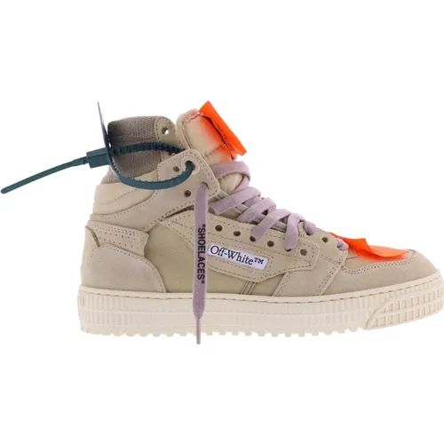 Suede Canvas Sneakers Moderne Frau Must-Have - Off White - Modalova
