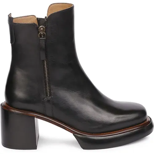 Leather High Heel Boots , female, Sizes: 7 UK - Emanuelle Vee - Modalova