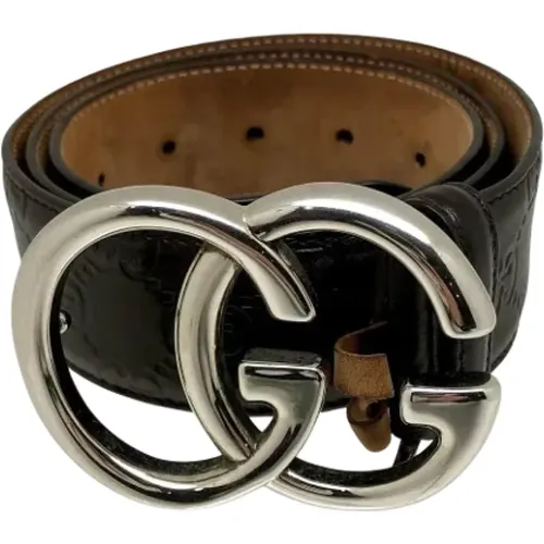 Gebrauchter Brauner Ledergürtel - Gucci Vintage - Modalova