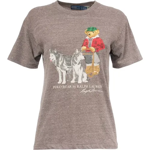 Polo Bear T-Shirt , Damen, Größe: S - Polo Ralph Lauren - Modalova