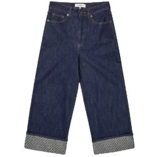 Cropped Jeans , female, Sizes: M, L - Munthe - Modalova