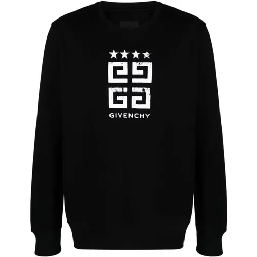 Schwarze Sweaters mit Signature 4G Print , Herren, Größe: XL - Givenchy - Modalova