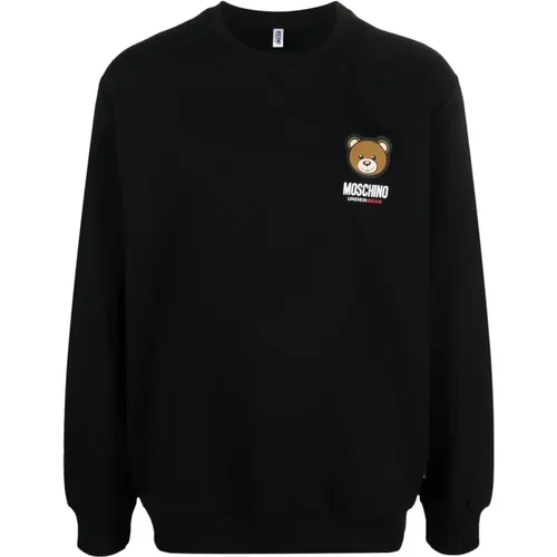 Cozy Teddy Bear Sweatshirt , male, Sizes: M, XL, S - Moschino - Modalova