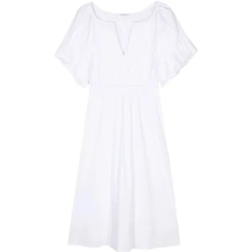 Weißes Optisches Kleid,Elegantes Schwarzes Kleid K103 NERO,Blaues Malibu Kleid - PATRIZIA PEPE - Modalova