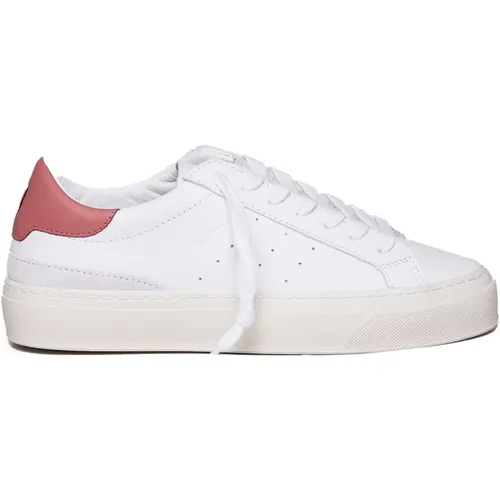 Sonica Schnürsneakers in Weiß/Rosa , Damen, Größe: 38 EU - D.A.T.E. - Modalova