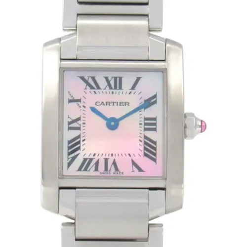 Pre-owned Glass watches , female, Sizes: ONE SIZE - Cartier Vintage - Modalova