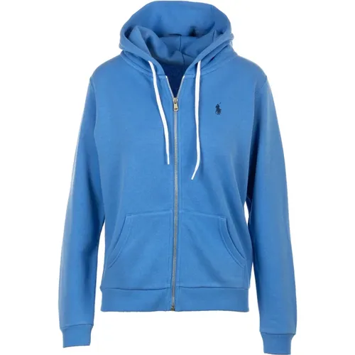 Blaue Sweatshirt Pullover , Damen, Größe: M - Ralph Lauren - Modalova