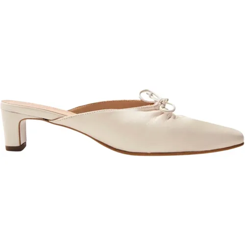 Amar Cream Leder Mules , Damen, Größe: 40 EU - ALOHAS - Modalova