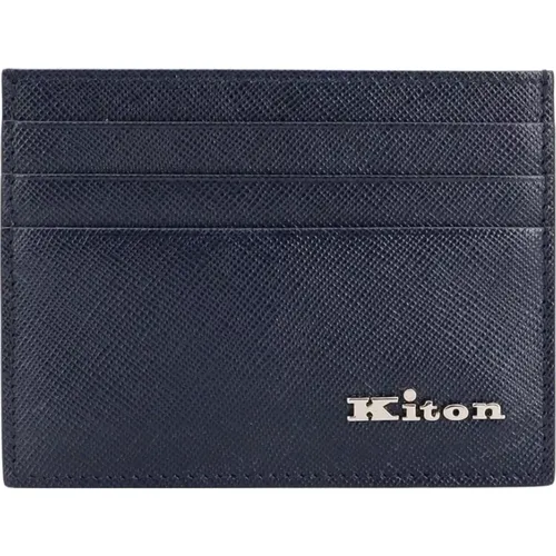 Leather Wallet with Seven Compartments , male, Sizes: ONE SIZE - Kiton - Modalova