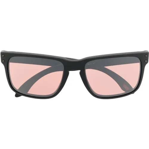 Pink Square Sunglasses with Embossed Logo , unisex, Sizes: ONE SIZE - Oakley - Modalova