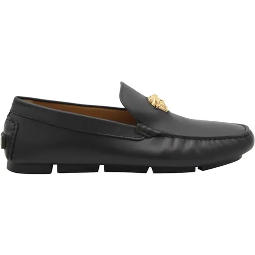 Flat shoes , male, Sizes: 7 UK, 8 UK, 6 1/2 UK, 6 UK - Versace - Modalova