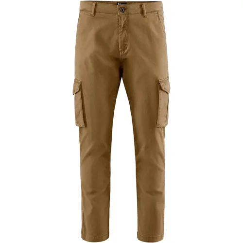 Stretch Cotton Gabardine Cargo Pants , male, Sizes: W30, W31, W29 - BomBoogie - Modalova