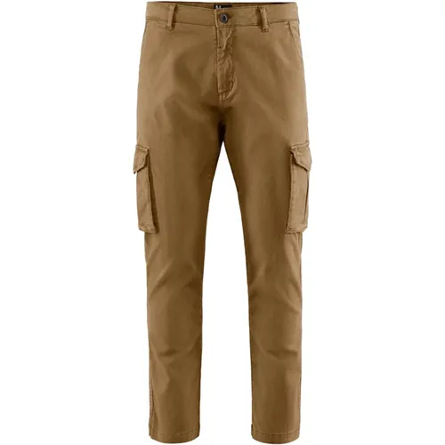 Stretch Cotton Gabardine Cargo Pants , male, Sizes: W33, W30, W31, W29 - BomBoogie - Modalova