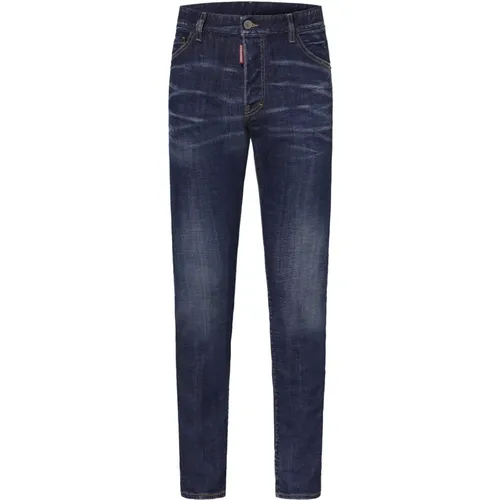 Cool Guy Slim Fit Blaue Jeans , Herren, Größe: 2XL - Dsquared2 - Modalova