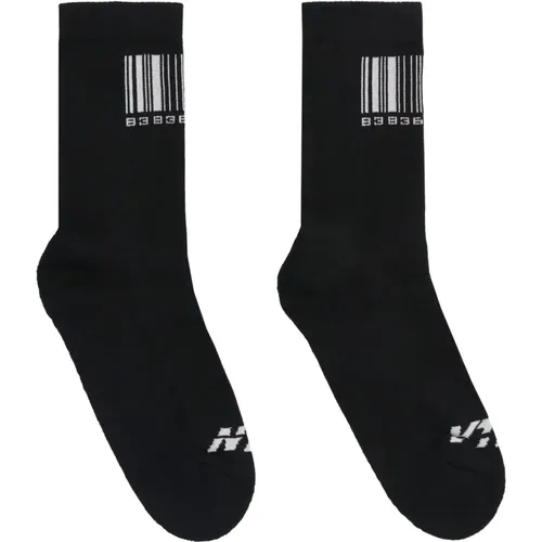 Intarsia Baumwollmischsocken , Herren, Größe: M - Vetements - Modalova