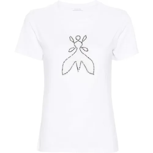 Embroidered Fly T-Shirt , female, Sizes: M, S, XS - PATRIZIA PEPE - Modalova