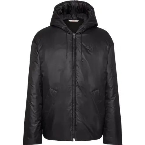 Schwarze Parka Jacke für Männer - Valentino Garavani - Modalova