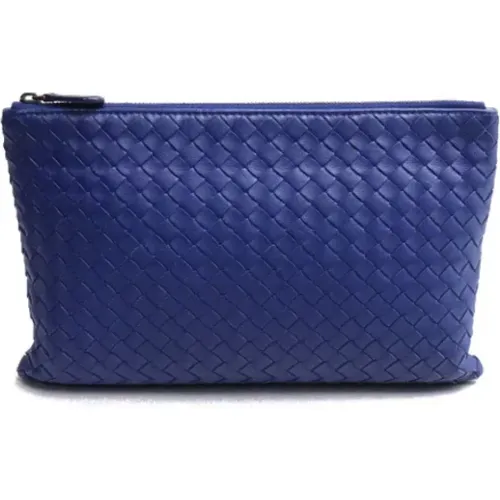 Pre-owned Leather clutches , male, Sizes: ONE SIZE - Bottega Veneta Vintage - Modalova