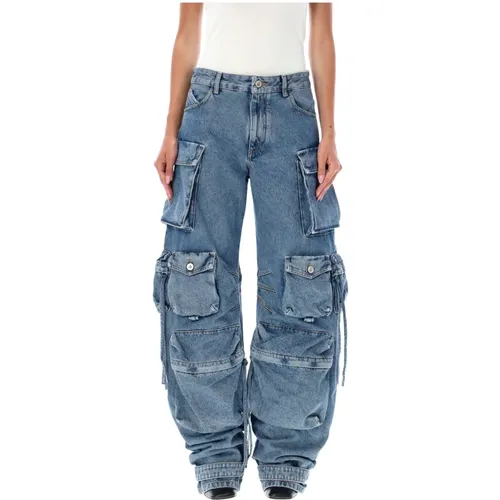 Light Cargo Jeans , female, Sizes: W25, W26 - The Attico - Modalova