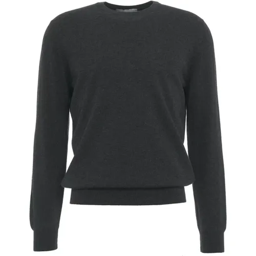 Merino Cashmere Crew Neck Pullover , Herren, Größe: 2XL - Gender - Modalova