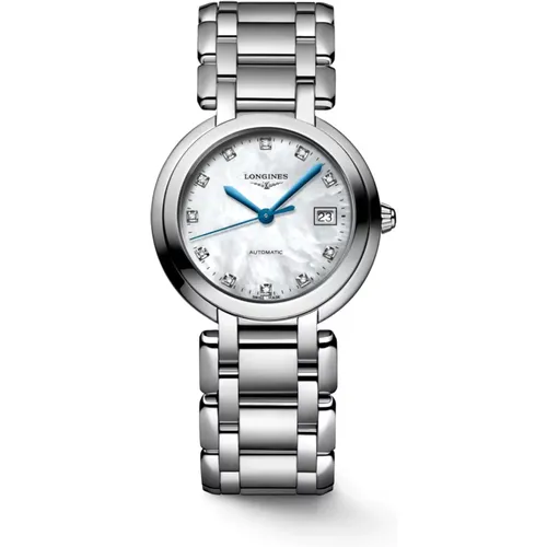Primaluna Automatik Weißes Perlmutt Diamant Uhr - Longines - Modalova
