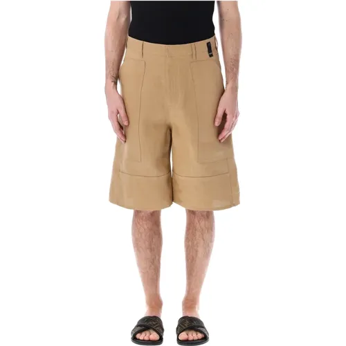 Ash Canvas Bermudas Ss24 Fendi - Fendi - Modalova