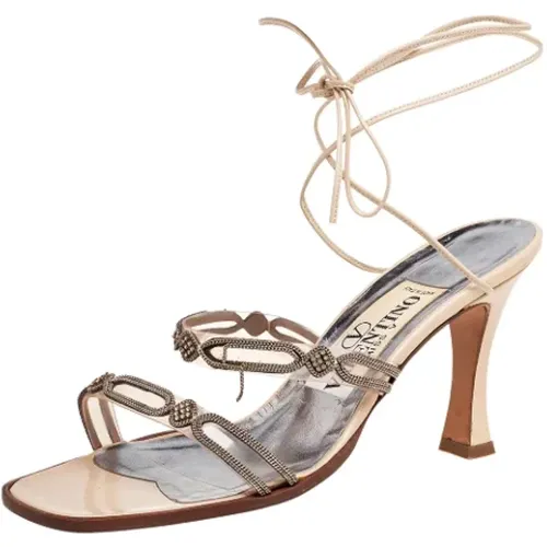 Pre-owned Leather sandals , female, Sizes: 4 UK - Valentino Vintage - Modalova