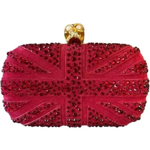 Pre-owned Suede clutches , female, Sizes: ONE SIZE - Alexander McQueen Pre-owned - Modalova