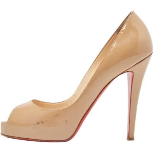 Pre-owned Leather heels , female, Sizes: 3 UK - Christian Louboutin Pre-owned - Modalova