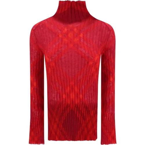 Runway Style Wool Turtleneck , female, Sizes: M, XS, S - Burberry - Modalova