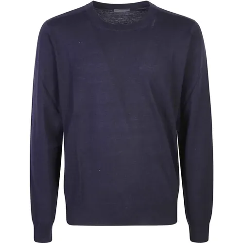 Blauer Pullover für Männer Aw24 , Herren, Größe: L - Corneliani - Modalova