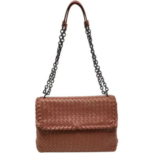 Pre-owned Leather shoulder-bags , female, Sizes: ONE SIZE - Bottega Veneta Vintage - Modalova