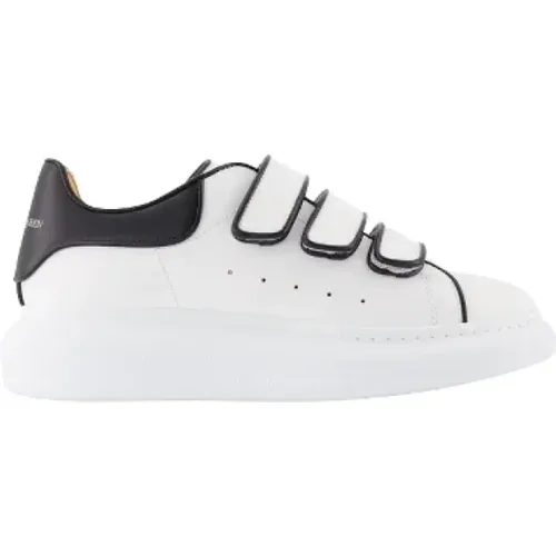 Weiße Leder Plateau-Sneakers , Damen, Größe: 35 EU - alexander mcqueen - Modalova