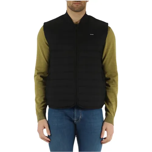 Quilted Sleeveless Jacket , male, Sizes: 3XL, S, L, XL, M, 2XL - Calvin Klein - Modalova