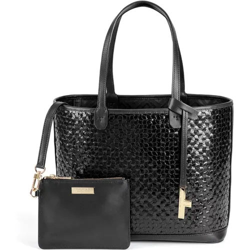 Beatrice Midi Leder Tote Tasche - Testoni - Modalova