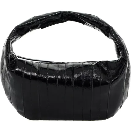 Olivia Hobo Bag in Glossy Eel Leather , female, Sizes: ONE SIZE - Khaite - Modalova