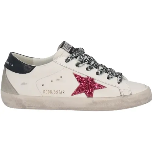 Superstar Leather Sneakers with Star Logo , female, Sizes: 2 UK - Golden Goose - Modalova