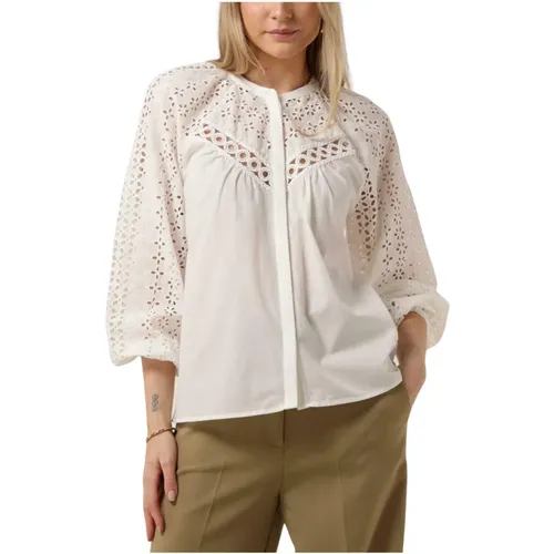 Elegante Weiße Bluse Lovely , Damen, Größe: XS - Suncoo - Modalova