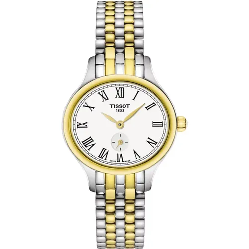 Quarz Weißes Zifferblatt Edelstahl Uhr , Damen, Größe: ONE Size - Tissot - Modalova