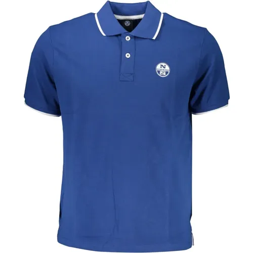 Short Sleeve Polo Shirt Contrast Logo , male, Sizes: S, XL - North Sails - Modalova