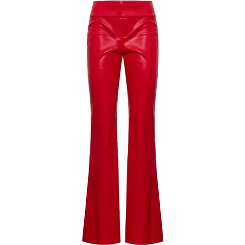 Vegan Leather Bootcut Trousers , female, Sizes: M - alice + olivia - Modalova