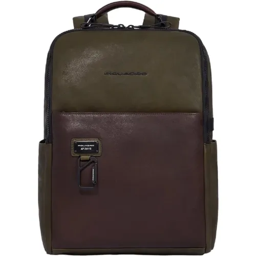 Men's Bags Bucket Bag & Backpack Green Noos , male, Sizes: ONE SIZE - Piquadro - Modalova