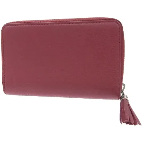 Pre-owned Burgundy leather wallet , female, Sizes: ONE SIZE - Gucci Vintage - Modalova