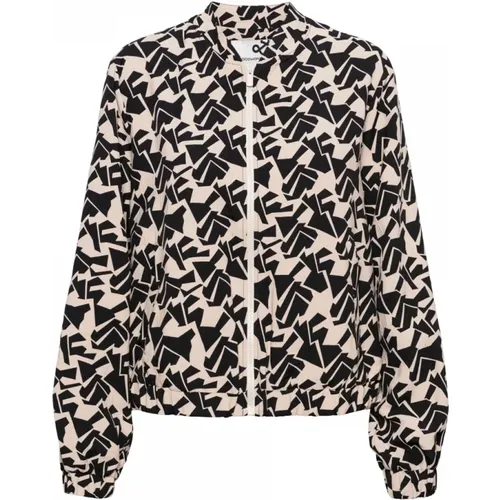 Sporty Unlined Jacket with Zipper and Pockets , female, Sizes: XS, S, L, 2XL, 3XL, XL - &Co Woman - Modalova