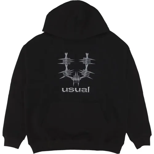 Metal Hoodie Sweatshirt mit Kängurutasche , Herren, Größe: S - Usual - Modalova